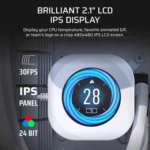 Corsair Nautilus 360 RS LCD White CPU Liquid Cooler